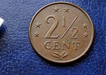 Stare monety 2 1/2 cent 1977 Antyle Holenderskie