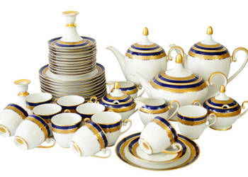 Hutschenreuther Drache Exklusiv Kobalt serwis do kawy piękny