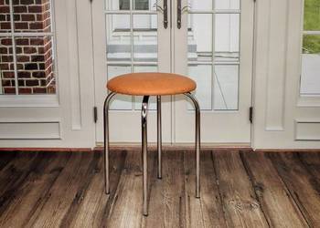 Taborety, taboret kuchenny, metalowy, chromowany.