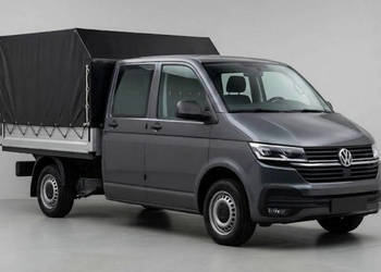 Volkswagen Transporter 6-OSÓB *DOKA* Skrzynia + Plandeka Salon Polska