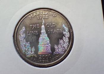 Stare monety 1/4 dolar 2000 Maryland USA hologram