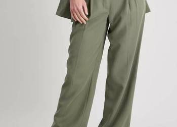 TU SPODNIE KHAKI Z SZEROKIMI NOGAWKAMI WIDE LEG 42