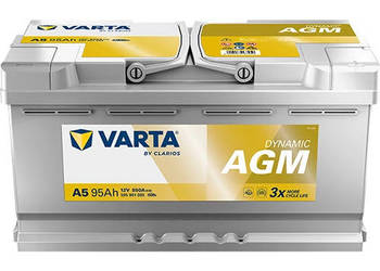 Akumulator 95Ah 850A VARTA Silver Dynamic AGM START&STOP A5 (dawniej G14)