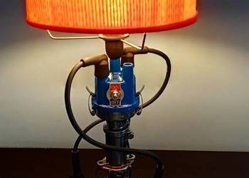 Lampka nocna, na biurko, komodę ręcznie wykonana.
