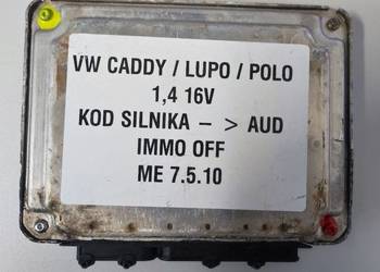Sterownik silnika 1,4 16V AUD 6K0 906 032M VW Cady Lupo Polo IMMO OFF