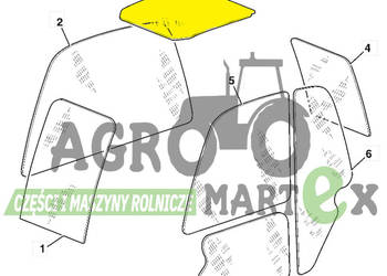 827/80226, 827-80226 SZYBA PRZEDNIA DACHOWA JCB