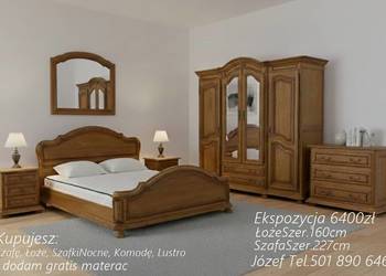 Piękna Sypialnia Dębowa - meble sypialniane