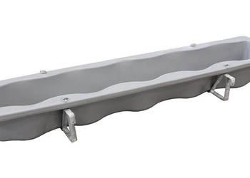 Koryto paszowe z miejscem na wiadra CalfOTel umieszczenie na przednim ogro…