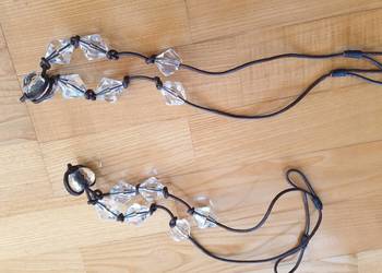 Chwost szur do podpięcia rzemyk z koralikami 2 szt