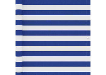 Parawan balkonowy biało-niebieski 120x500 cm tkanina Oxford WM-134922