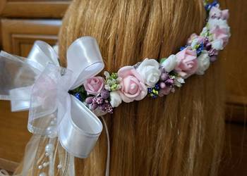 Wianek komunijny wielokolorowy jak żywy