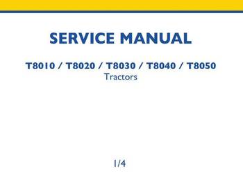 New Holland T8010 T8020 T8030 T8040 T8050 instrukcja napraw PL serwisowa