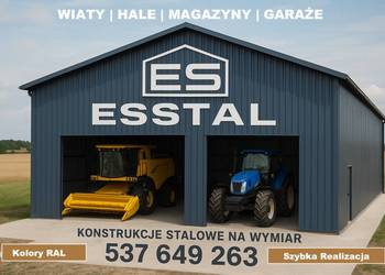 Garaż - OTWARTY bez Bram  | Wiata | Hala | Garaże Blaszane | - ESSTAL-