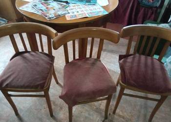 Krzesła stare antyki PRL 3 sztuki