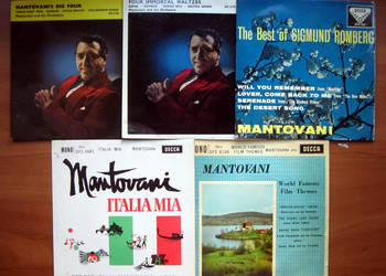 MANTOVANI 5 płytek DECCA The Best of Sigmund Romberg Italia Mia Big Four