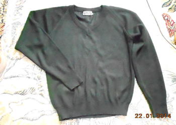 Sweter męski czarny "she.ldon" w serek
