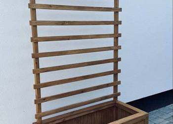 Wysoka Donica Drewniana z Pergolą 100x50x200 MD DREWUTNIA producent