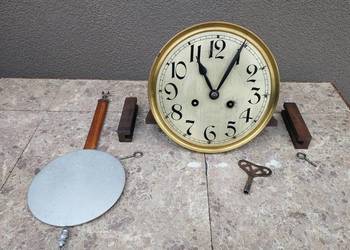 170 Zestaw mechanizm starego zegara ściennego tarcza 20,5cm bez bicia
