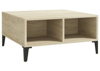 Stolik kawowy dąb sonoma 60x60x30 cm materiał drewnopochodny WM-805989