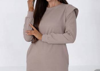 SUKIENKA BUFA BAWEŁNIANA DRESOWA WYGODNA PROSTA SPORTOWA DŁUGI RĘKAW L/XL