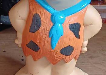 skarbonka z lat 70-90 tych Postać Freda Flintstone'a UNIKAT sprawna