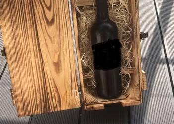 Drewniana skrzynka na wino – prezent / dekoracja / rustykalny styl