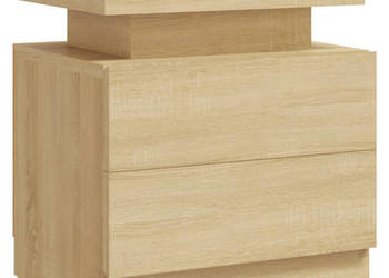 Szafka nocna dąb sonoma 45x35x52 cm materiał drewnopochodny WM-326852