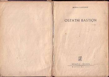 (9356) OSTATNI BASTION – MARIA LANGNER