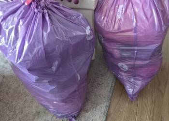 Mega paczka ubrań odzieży używanej 4 worki 35l, około 15 kg