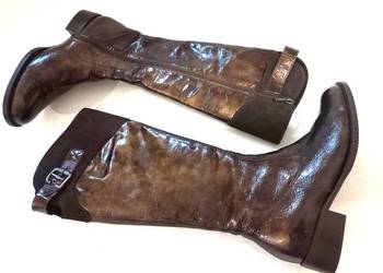 Buty brązowe Kozaki damskie r. 37,5 Lasocki NOWE