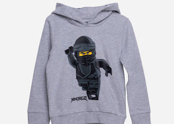 116 Bluza z kapturem Lego szara Sweat Hoodie 5+lat