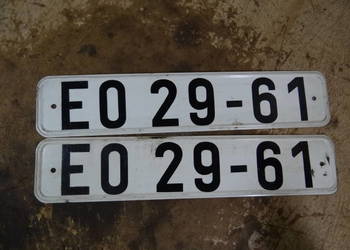 blachy rejestracje Trabant Wartburg IFA org DDR blachy rejestracje Trabant Wartburg IFA org DDR