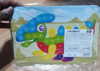 DINOZAURY układanka mozaika  MINILAND 3+