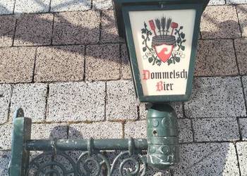 Stara Metalowa lampa reklama piwa