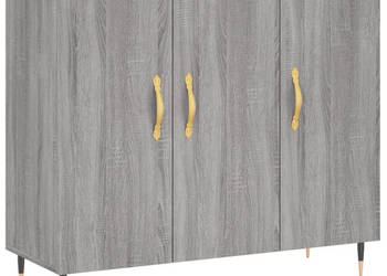 Szafka szary dąb sonoma 90x34x80 cm materiał drewnopochodny WM-828090