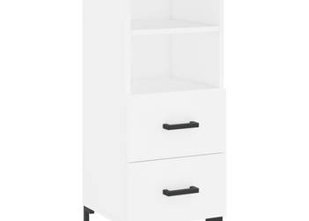 Szafka biała 345x34x90 cm materiał drewnopochodny WM-828668