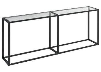 Konsola przezroczysta 200x35x755 cm szkło hartowane WM-331686