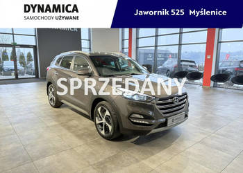 Hyundai Tucson 1.7CRDI 141KM DCT 2018 r., salon PL, komplet opon, NAVI, ap…