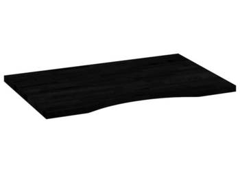 Blat biurka ciemnobrązowy 80x60x25 cm lite drewno dębowe WM-4009032