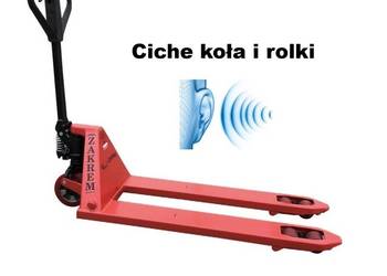 Paleciak CICHY, ręczny wózek paletowy Zakrem. Polski. Wysoka JAKOŚĆ