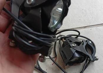 Halogeny motocyklowe obudowa aluminiowa lampa led z wyłącznikiem