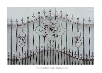 elementy kute metalowe przęsło panel