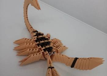 Skorpion, pajęczak- rękodzieło (origami) - prezent, dekoracja