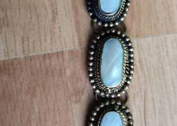 Unikatowa bransoletka z masą perłową vintage y2k