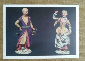 PARA FIGUREK W STROJACH POLSKICH - MEISSEN POŁ. XVIII WIEKU