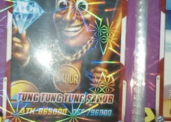 Tung Tung Tung Sahur Karta kolekcjonerska Brainrot Ultra rzadka