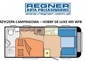 przyczepy kempingowe Hobby DE LUXE 495 WFB FV23% Duża łazienka prysznic Kl…