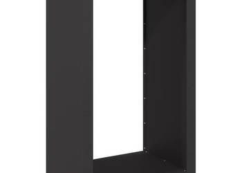 Stojak na drewno opałowe czarny 60x40x100 cm stalowy WM-850989