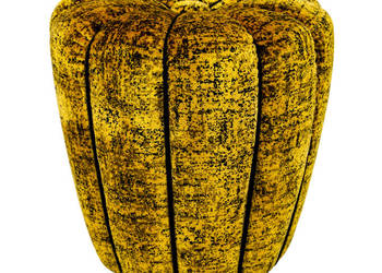 Puf Truskawka Halabala Tulipan Art Deco / Modernizm Vintage Taboret Stołek