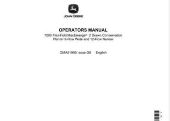 John Deere 7200 siewnik punktowy instrukcja obsługi PL